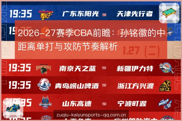 2026-27赛季CBA前瞻:孙铭徽的中距离单打与攻防节奏解析 2026-27赛季CBA前瞻:孙铭徽的中距离单打与攻防节奏解析